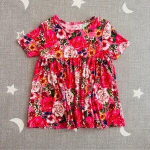 Posh Peanut Floral Pink Top